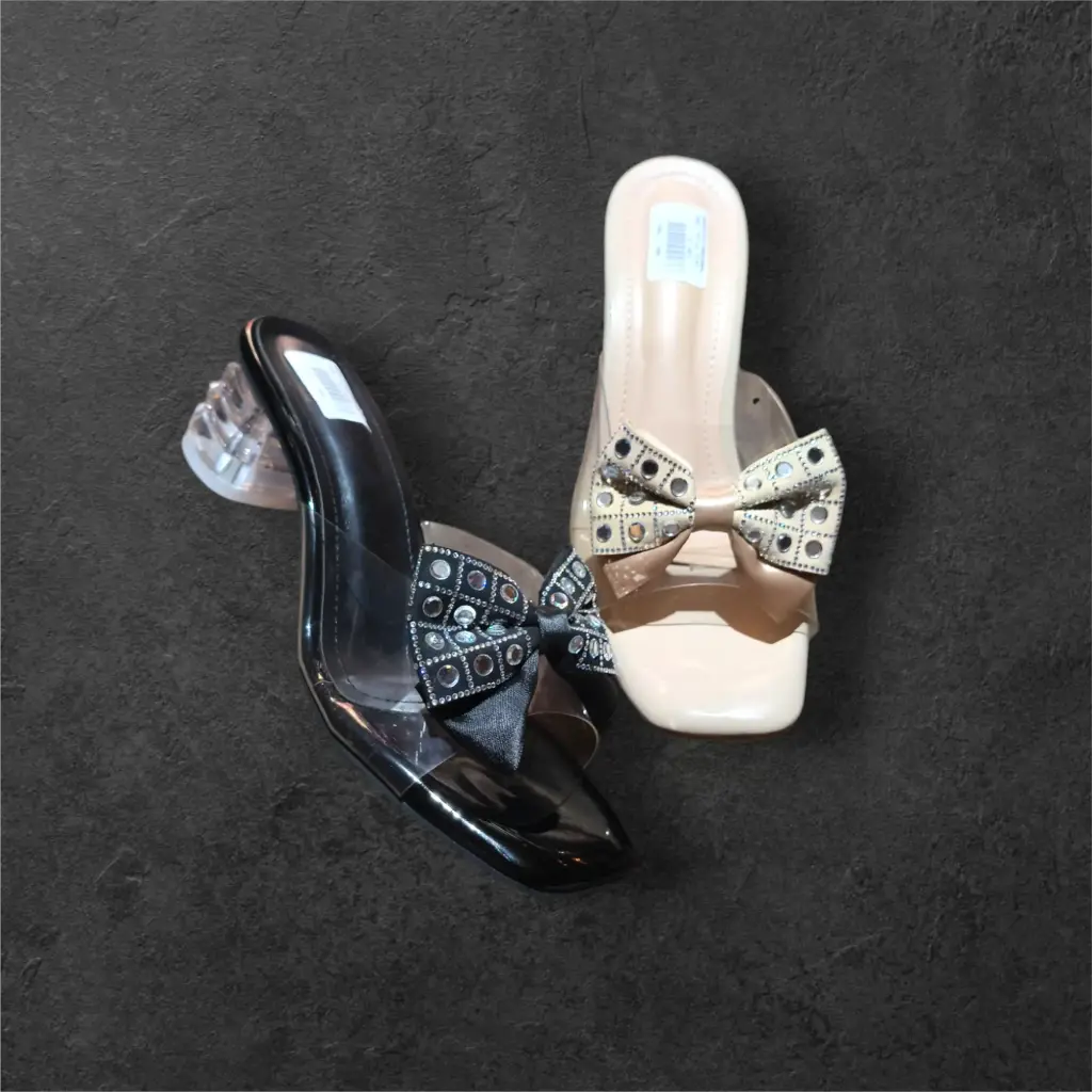 BLOCK HEEL TRANSPERANT D30-12